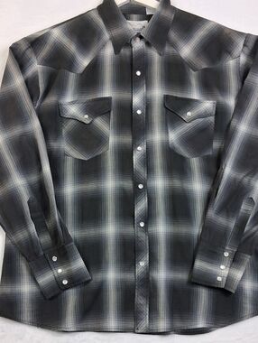 Vintage Lumber Jack Plaid with Pearl Snap-Front Western Shirt